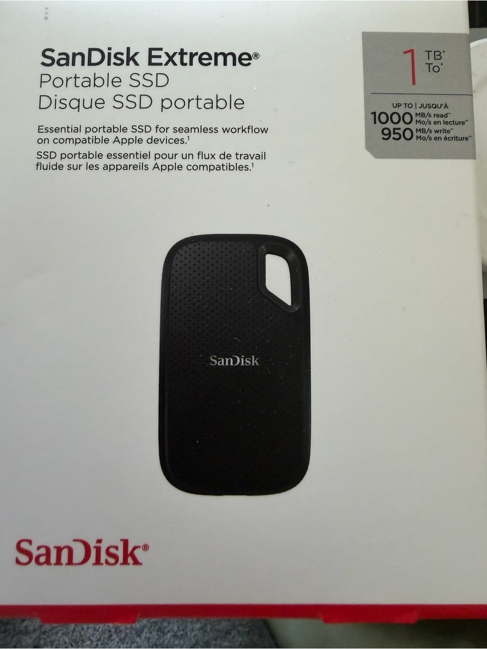SanDisk Extreme Portable SSD 1TB - Black